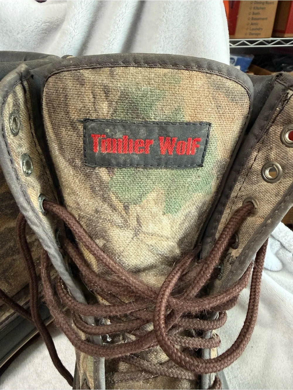 Timber Wolf Men's Camo Waterproof Duck Boots - Brown/Green